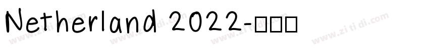 Netherland 2022字体转换